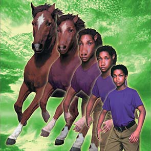 Animorphs, Cassie, K. A. Applegate, horse, green, pony,  morph, unknown, Animorphs #14, The Unknown