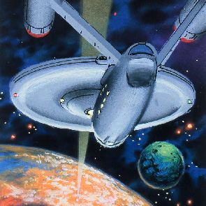 sketch 454, Star Trek, Alan Dean Foster, Enterprise, planet, beam, sk_454