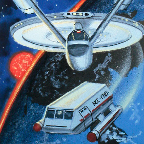 sketch 462, Star Trek, Alan Dean Foster, Enterprise, planet, shuttle, sk_462