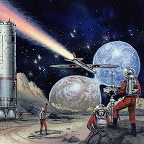 sketch 120, Return to Rocheworld,  Robert L. Forward, planets, space suit, sk_120