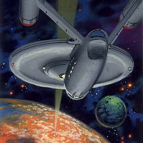 sketch 137, Star Trek, Alan Dean Foster, Enterprise, sk_137, planet, beam