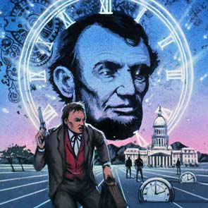 sketch 244, After the Fact, Fred Saberhagen, Lincoln, capital, clock, sk_244