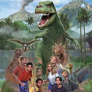 Animorphs, dinosaurs, Rachel, Cassie, Marco, Jake, K. A. Applegate, morph, volcano, bird, triceratops, palm, Megamorphs, Megamorphs 2, In the Time of Dinosaurs