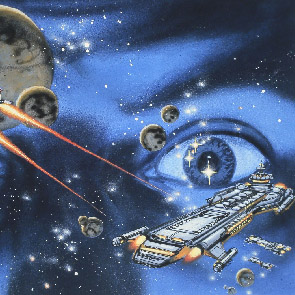 sketch 403, eye, space ship, planets, stars, Darkship Renegades, Sara A. Hoyt, Hoyt