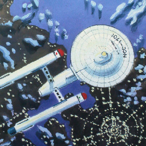 sketch 457,  Star Trek, Alan Dean Foster, Enterprise, planet