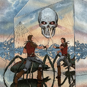 sk_596, Cenotaph Road, Robert Vardeman, spider, mirror, skull, sword