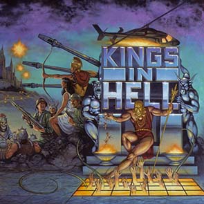 Painting, Fantasy, Heroes, Heroines, Throne, Helicopter, Soldiers, Morris, Janet, matt_160, Hell Series: Kings In Hell, Janet Morris, Kings In Hell