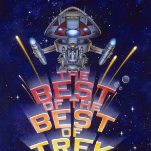 Star Trek, Space Ship, lettering, nebula, planet, glow, The Best of the Best of Trek II