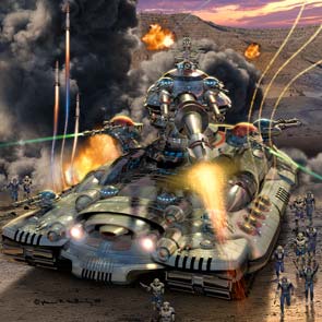 David Weber, tank, battle, fire, smoke, soldiers, bolo, barrel, smoke, attack, missile, charge